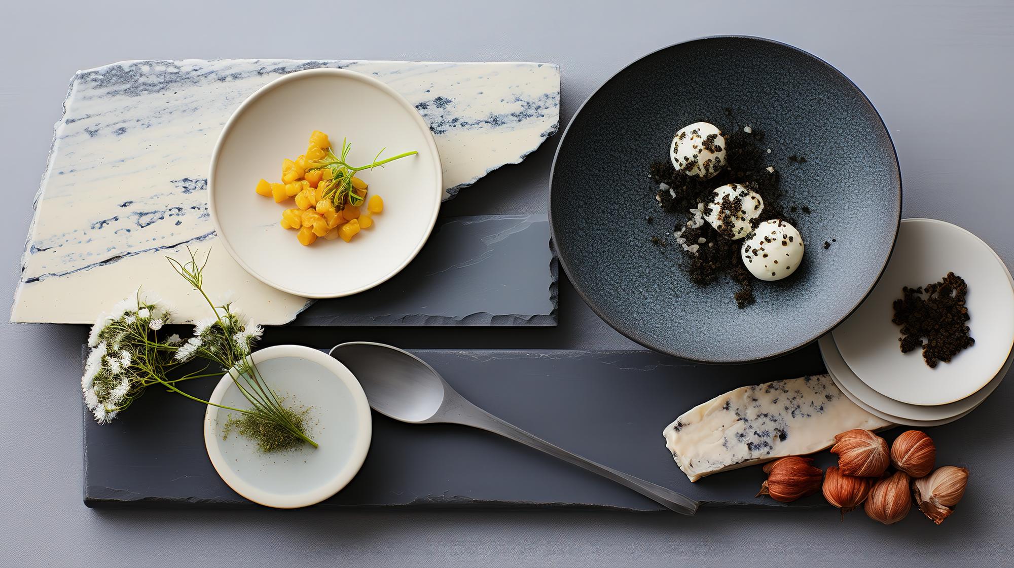 Przykładowy rozkład talerzy degustacyjnych